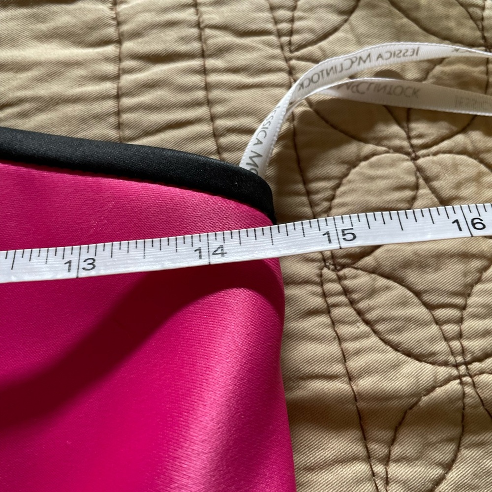 ⭐️HP⭐️ Gorgeous Floor Length Pink, Black, and White Jessica McClinktock Dress - Picture 11 of 13